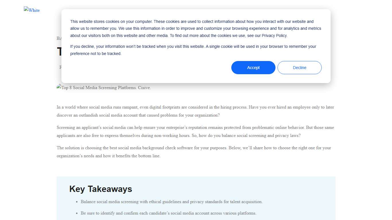 Top 8 Social Media Screening Platforms [2026]